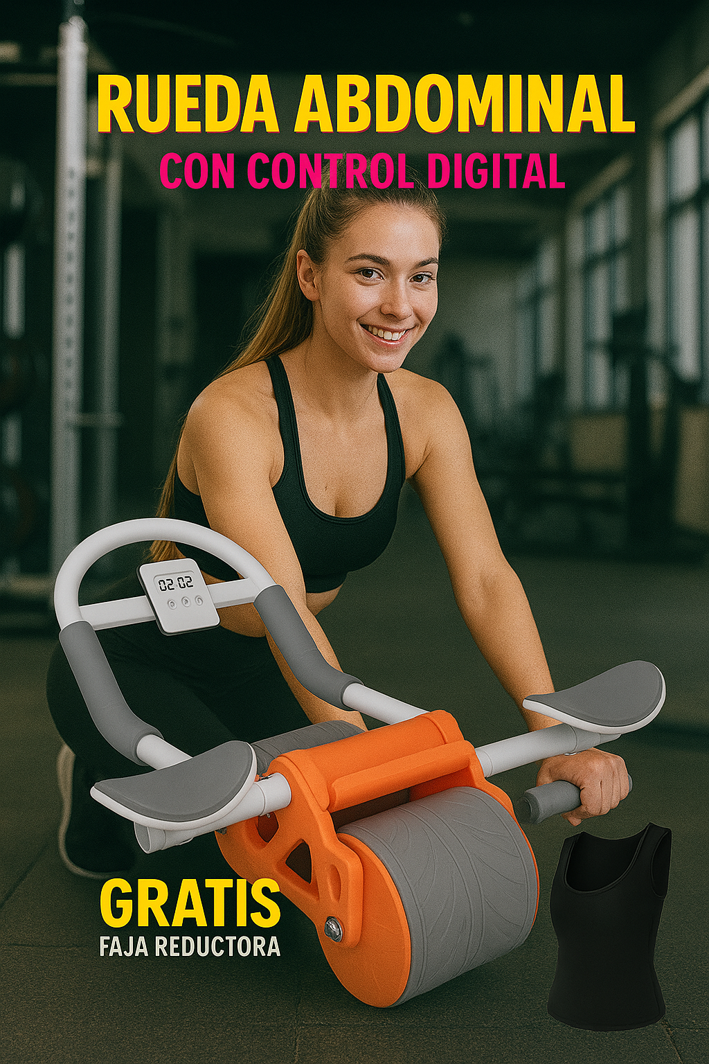 RUEDA ABDOMINAL + FAJA REDUCTORA